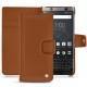 Blackberry Keyone leather case - Marron ( Nappa - Pantone 1615C ) 