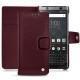 Lederschutzhülle Blackberry Keyone - Lie de vin ( Pantone 5115C ) 