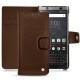 Blackberry Keyone leather case - Châtaigne ( Pantone 476C ) 