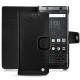 Custodia in pelle Blackberry Keyone - Ebène ( Sleek P C12 - Black ) 