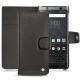 Custodia in pelle Blackberry Keyone - Anthracite ( Pantone 424C ) 