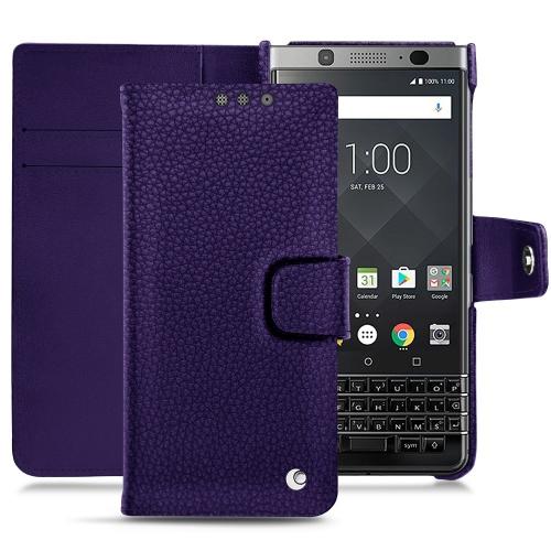 Custodia in pelle Blackberry Keyone Cobalt ( Pantone #2b253f ) 