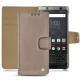 Housse cuir Blackberry Keyone - Taupe vintage ( Pantone 7530C ) 
