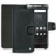 Funda de piel Blackberry Keyone - Dark vintage ( Roughtcut - Black#5256 ) 