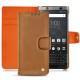 Blackberry Keyone leather case - Mandarine vintage ( Pantone 165C ) 