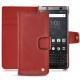 Capa em pele Blackberry Keyone - Cerise vintage ( Pantone 185C ) 