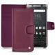 Blackberry Keyone leather case - Prune vintage ( Pantone 512C ) 