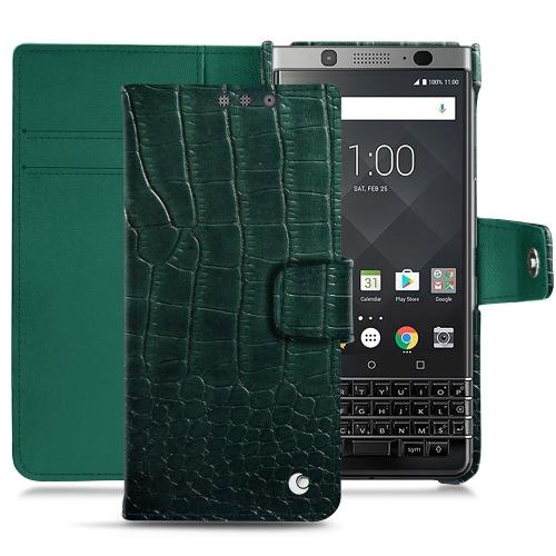 Habillez votre Blackberry Keyone avec des housses, étuis, coques haut de gammeCrocodile pino ( Pantone #173F35 ) 