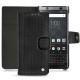 Housse cuir Blackberry Keyone - Abaca nero