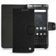 レザーケース Blackberry Keyone - Autruche nero