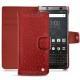 Custodia in pelle Blackberry Keyone - Autruche ciliegia