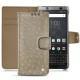 Blackberry Keyone leather case - Autruche desert