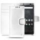 Capa em pele Blackberry Keyone - Platinium ( Pantone 877C ) 