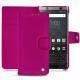 Housse cuir Blackberry Keyone - Rose fluo