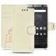 レザーケース Blackberry Keyone - Blanc escumo