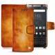 Housse cuir Blackberry Keyone - Orange Patine