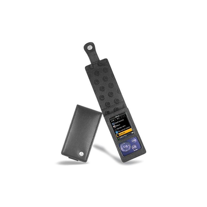 Custodia in pelle Sony NWZ-A800 - A810  - Noir ( Nappa - Black ) 