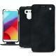 Lederschutzhülle LG G6 - Dark vintage ( Roughtcut - Black#5256 ) 
