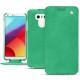 レザーケース LG G6 - Menthe vintage ( Pantone 562C ) 