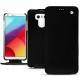 Custodia in pelle LG G6 - Ebène ( Sleek P C12 - Black ) 