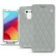Capa em pele LG G6 - Gris - Couture ( Nappa - Pantone W428C ) 