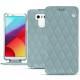 Custodia in pelle LG G6 - Bleu ciel - Couture ( Nappa - Pantone 277C ) 