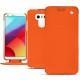 Housse cuir LG G6 - Orange fluo