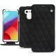Custodia in pelle LG G6 - Negre poudro - Couture