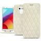 Housse cuir LG G6 - Blanc escumo - Couture