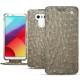 Housse cuir LG G6 - Autruche desert
