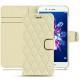 Custodia in pelle Huawei Honor 8 Pro - Ivoire - Couture ( Sleek P C12 - White ) 