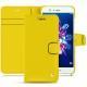 Housse cuir Huawei Honor 8 Pro - Jaune fluo