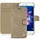 Housse cuir Huawei Honor 8 Pro - Autruche desert