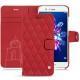 Lederschutzhülle Huawei Honor 8 Pro - Rouge troupelenc - Couture