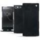 Funda de piel Sony Xperia XZ Premium - Dark vintage ( Roughtcut - Black#5256 ) 