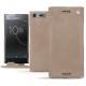 Custodia in pelle Sony Xperia XZ Premium - Taupe vintage ( Pantone 7530C ) 