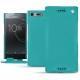 Housse cuir Sony Xperia XZ Premium - Bleu fluo