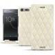 Lederschutzhülle Sony Xperia XZ Premium - Blanc escumo - Couture