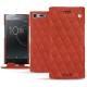 Housse cuir Sony Xperia XZ Premium - Arange clouquié - Couture
