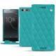 Funda de piel Sony Xperia XZ Premium - Bleu fluo - Couture