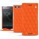 Sony Xperia XZ Premium leather case - Orange fluo - Couture