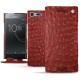 Housse cuir Sony Xperia XZ Premium - Autruche ciliegia