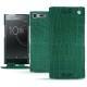 Housse cuir Sony Xperia XZ Premium - Crocodile pino