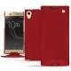 Housse cuir Sony Xperia XA1 Ultra - Rouge ( Nappa - Pantone 199C ) 
