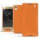 Housse cuir Sony Xperia XA1 Ultra - Orange ( Nappa - Pantone 1495U ) 