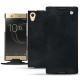 Housse cuir Sony Xperia XA1 Ultra - Dark vintage ( Roughtcut - Black#5256 ) 