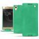 Sony Xperia XA1 Ultra leather case - Menthe vintage ( Pantone 562C ) 