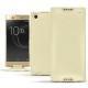 Housse cuir Sony Xperia XA1 Ultra - Ivoire ( Sleek P C12 - White ) 