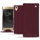 Lederschutzhülle Sony Xperia XA1 Ultra - Lie de vin ( Pantone 5115C ) 