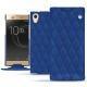 Sony Xperia XA1 Ultra leather case - Bleu océan - Couture ( Nappa - Pantone 293C ) 